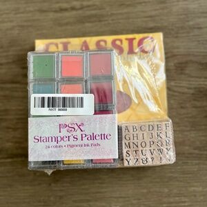 Stamp Set Upper Case Alphabet Rubber Stamp  Set PSX Brand